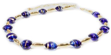 Murano Glass Serale Gold Necklaces by Gineva
