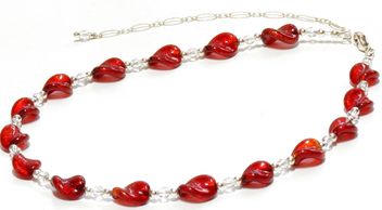 Murano Glass Vincenza Sterling Necklace by Gineva