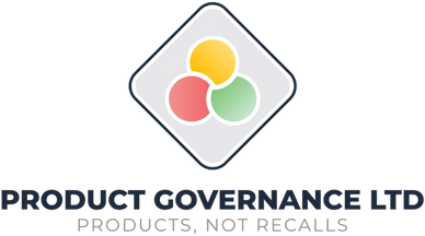 Logo of Product Governance Ltd with a colorful three-circle design.