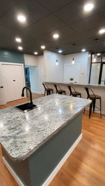 Bar and mingling area.