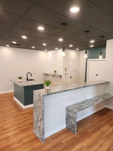 Island and gathering area