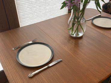 upcycled vintage table by Rock the Home