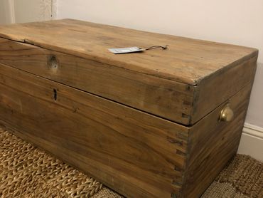 Upcycled vintage blanket box by Rock the Home