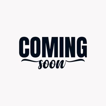 Black text 'COMING soon' on white background.