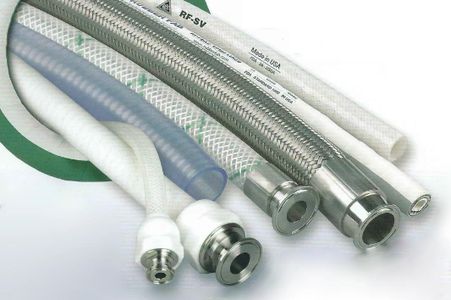 Rubber fab sanitary hose and sanitary hose assemblies