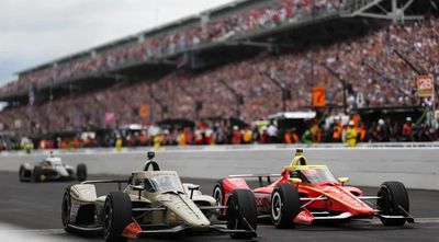 Felix Rosenqvist and David Malukas end the Indy 500 in a photo finish 
Credit: James Gilbert/Getty