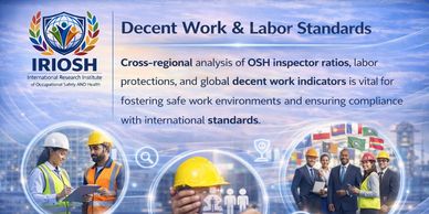Decent work and labor standards promote safe environments and international compliance.