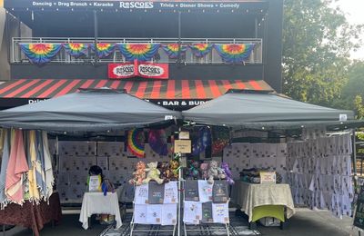 Chad Fabulous Designs Stall at the Sacramento Midtown Farmers Market