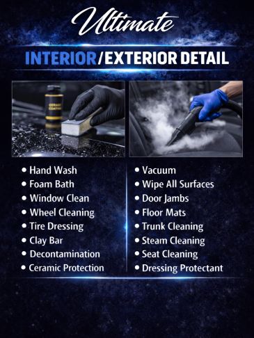 Ultimate car interior and exterior detailing services.