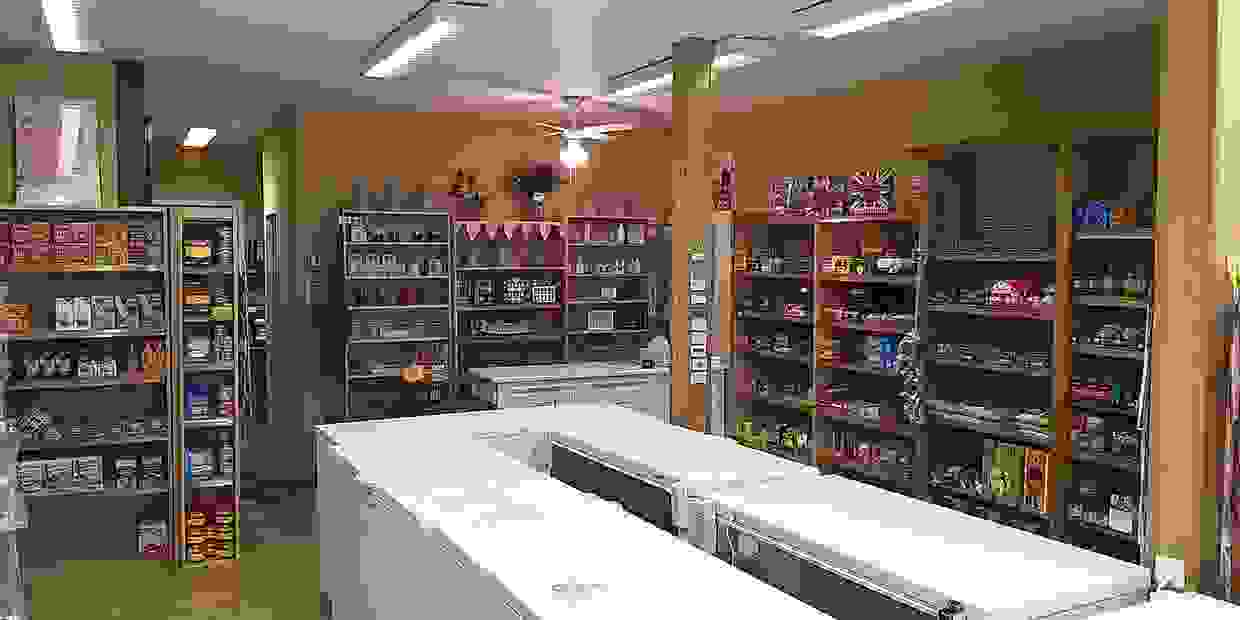 A photo of the shop's inside.