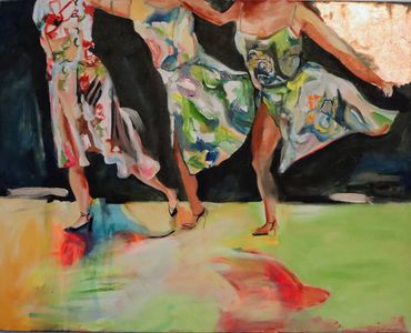 Bailarinas de Tarbes I

 73 x 92 cm  - 550 Euros 
Toile sans cadre

 Acrylics and oils on canvas. Pa