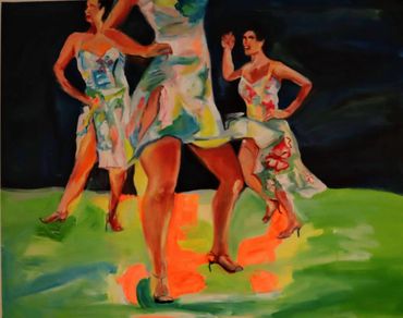 Bailarinas de Tarbes II 

 73 x 92 cm  - 450 Euros 
Toile sans cadre

 Acrylics and oils on canvas. 