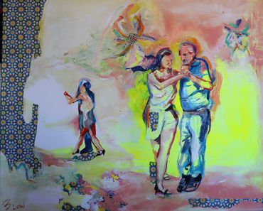 ECOLE

78 x 96 cm  -  400 Euros 
Toile sans cadre

Acrylics and oils on canvas. Part of the Tango Se