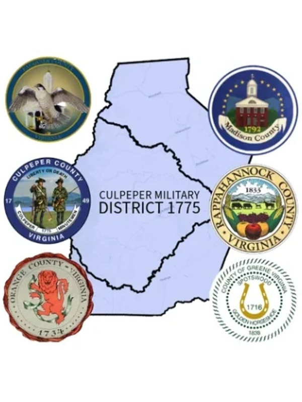 Culpeper Battalion included Orange, Culpeper, Fauquier, Madison, Greene and Rappahannock counties