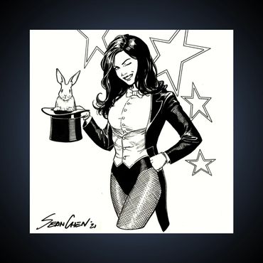 Sean Chen line art
Zatanna - DC Comics