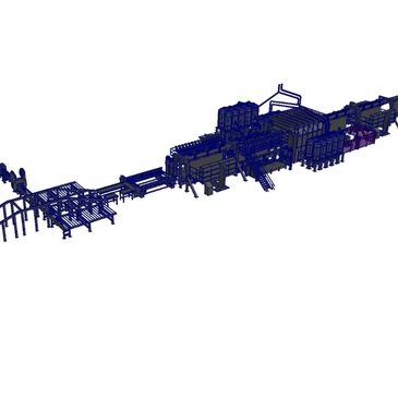 Industrial manufacturing or processing machine model.