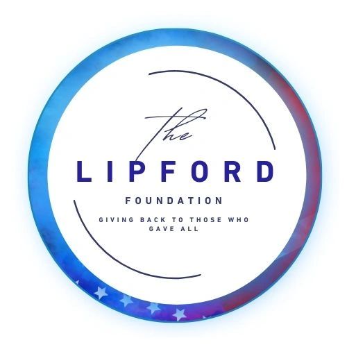 Logo of The Lipford Foundation with a patriotic theme.