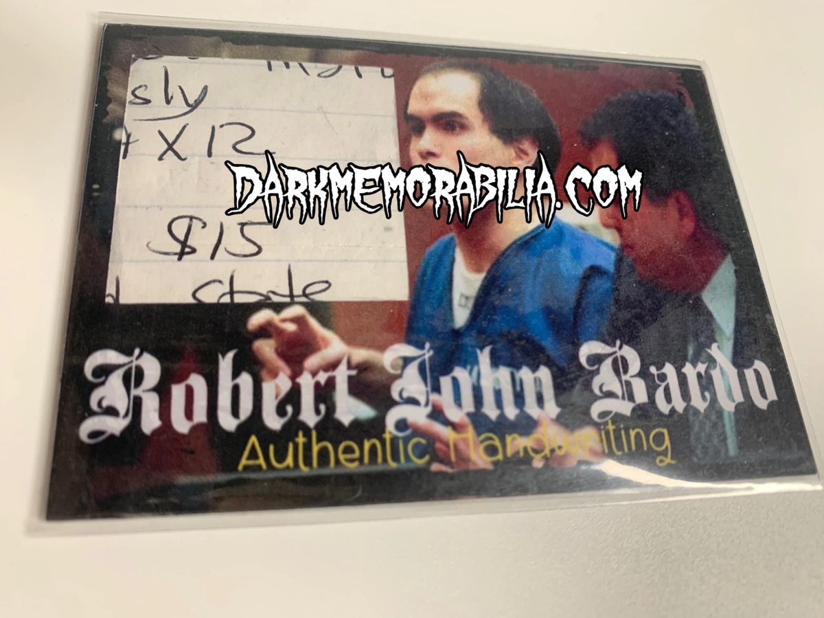 Robert Bardo handwriting sample (Original)