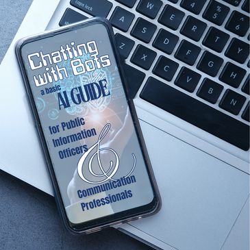 Front cover of the AI guide. Chatting with bots.
