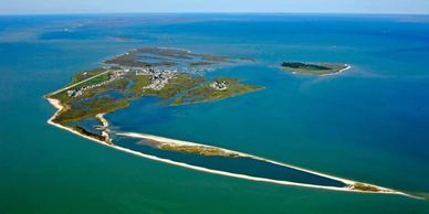 12 miles out, Rich in History & marine life, Great seafood & uncrowded beaches