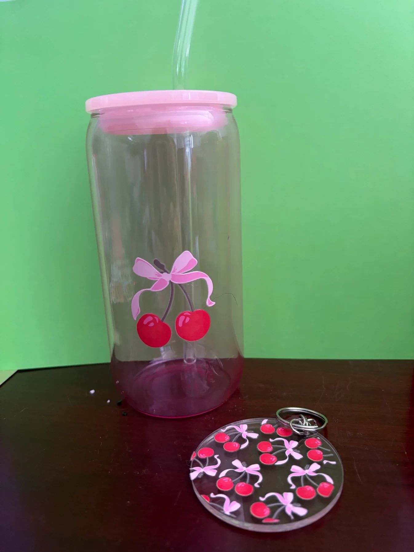cherry cup bundle with key chain