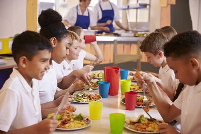 Our whole grain tortilla chips can be found in school cafeterias