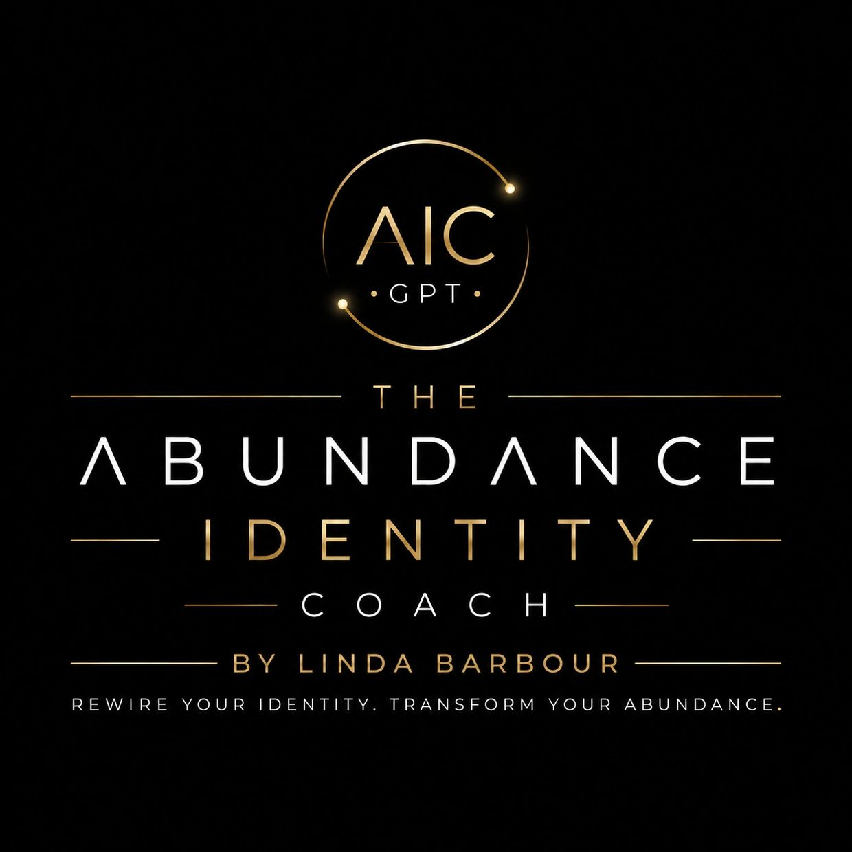 Logo for The Abundance Identity Coach by Linda Barbour.