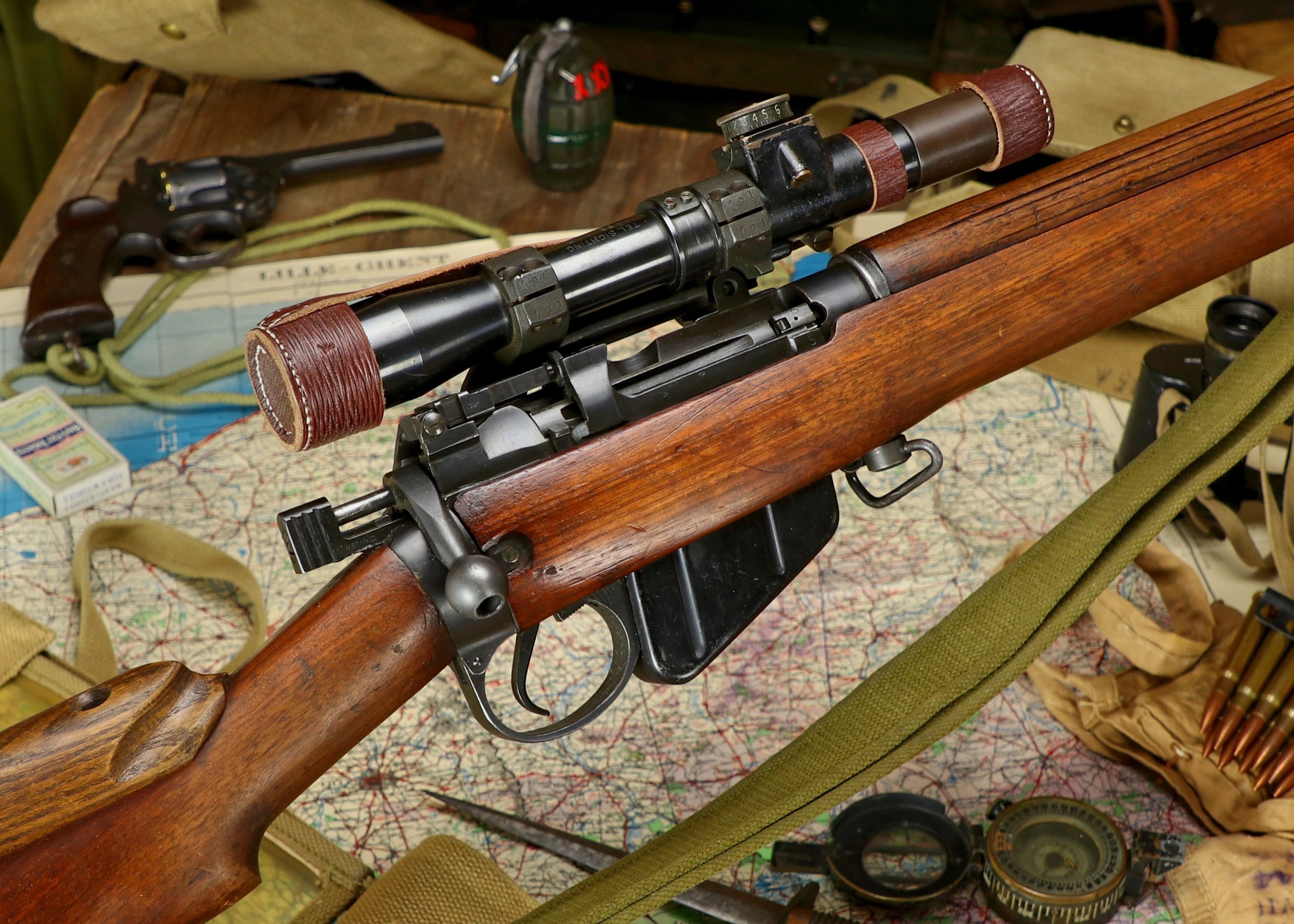 Lee-Enfield Rifle No.4 and the Sniping rifle No.4T