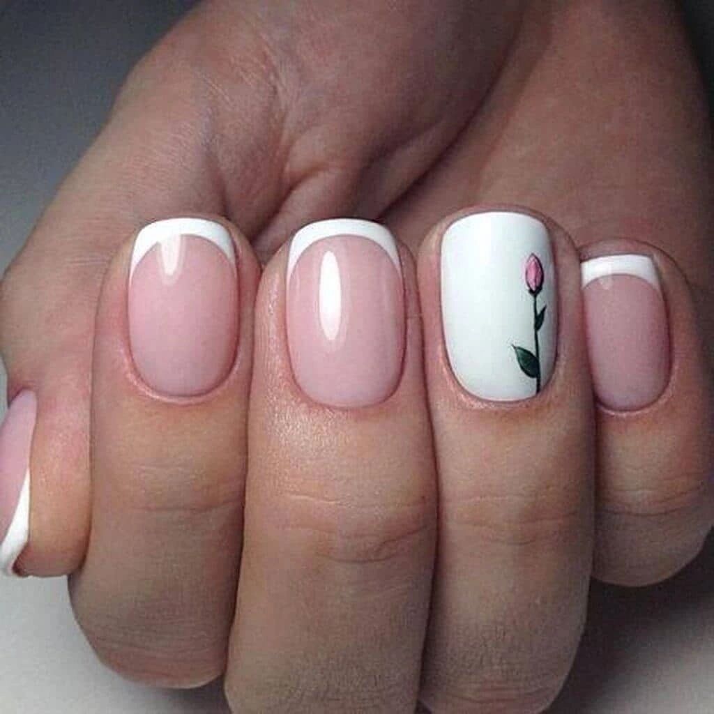 Bold Single Finger Nail Design