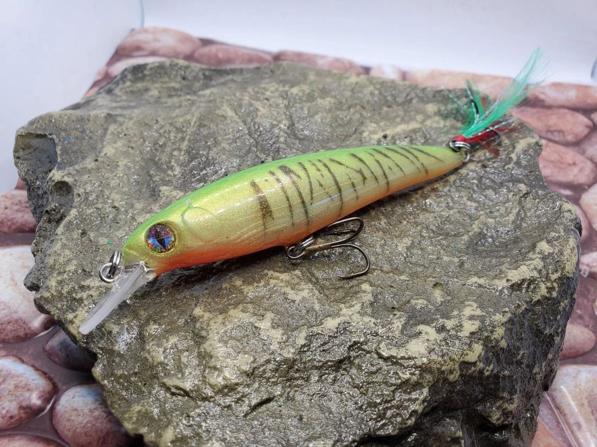 5” Shallow jerkbait fishing lure in holographic patterns!
