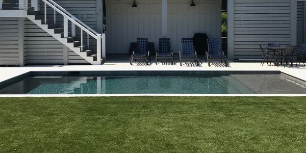 Edisto Island, SC pool turf. Artificial turf. Artificial lawn. Pet grass.