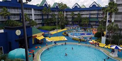 Rubber playground surface. Hotels. Apartment complex. School. Splash Pad.