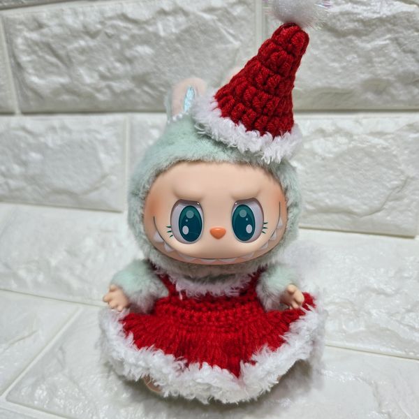 Crochet Labubu Xmas dress