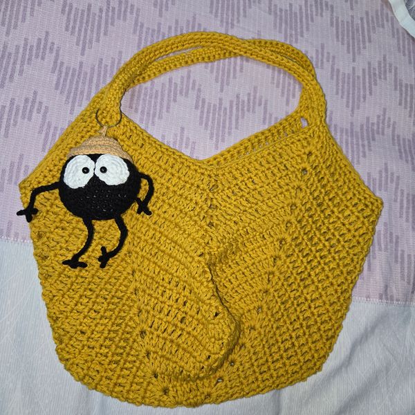 Crochet granny square bag
