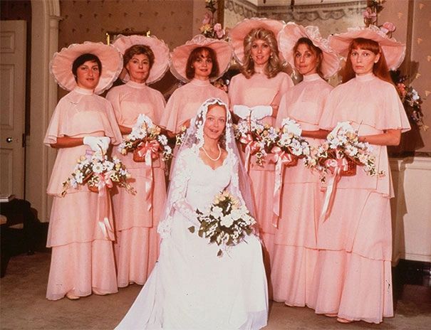 ugly gold bridesmaid dresses Ugliest Bridesmaids Dresses