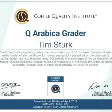 Q Grader
Coffee Excellence
Coffee Professional