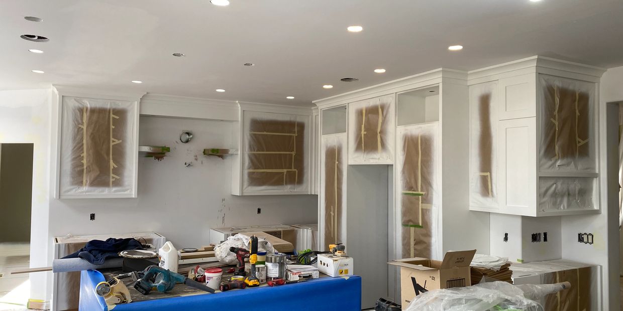 Kitchen cabinet painting