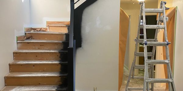 Custom handrail painting
