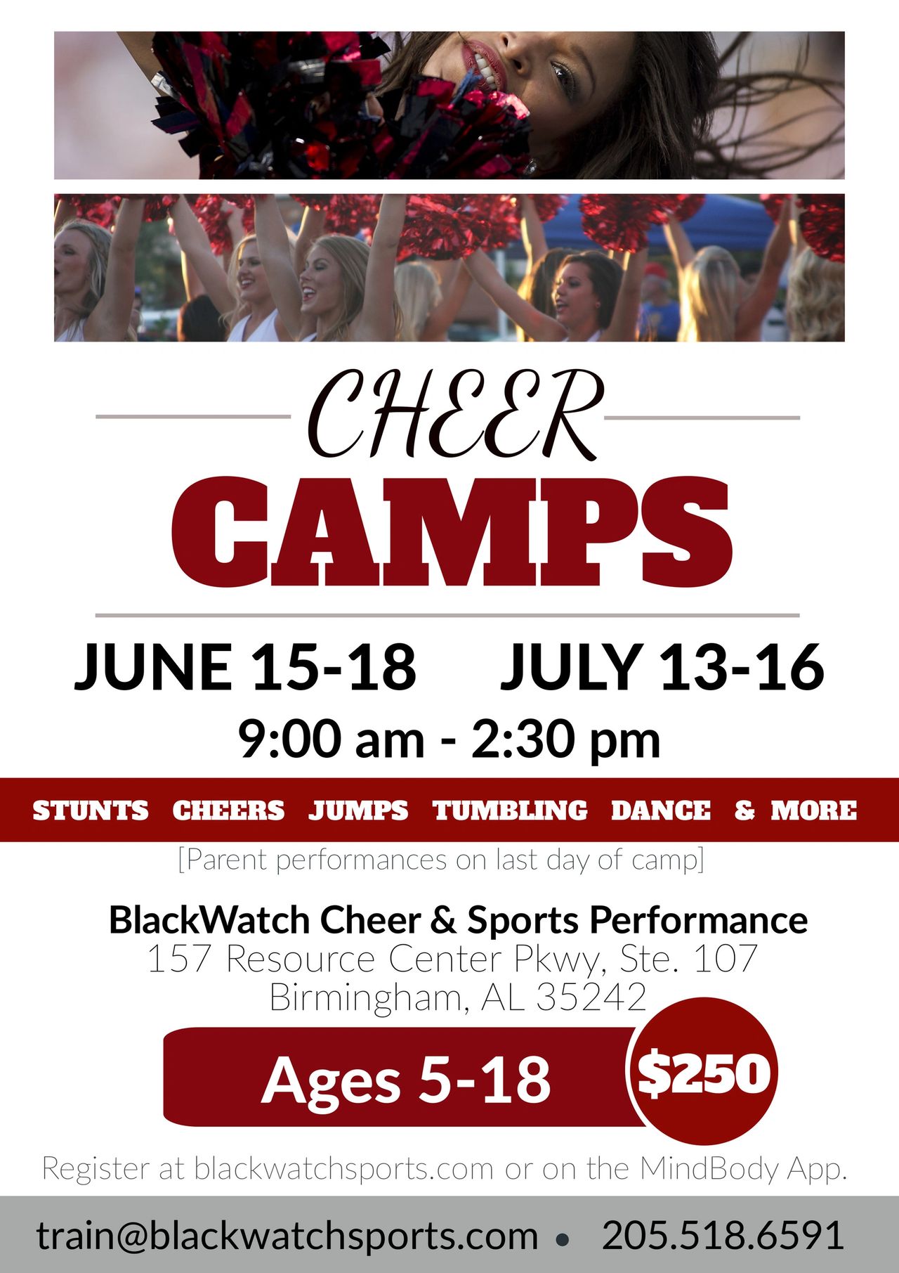 Summer 2020 Cheer Camps