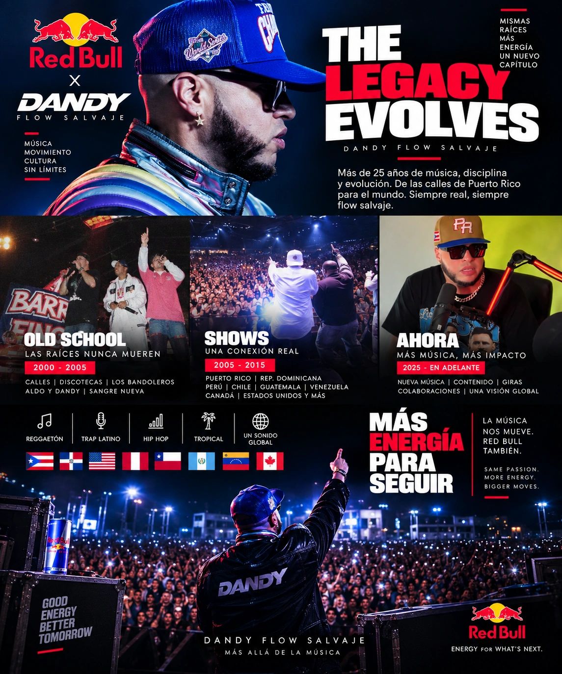 Red Bull and Dandy Flow celebrate over 25 years of music and evolution.