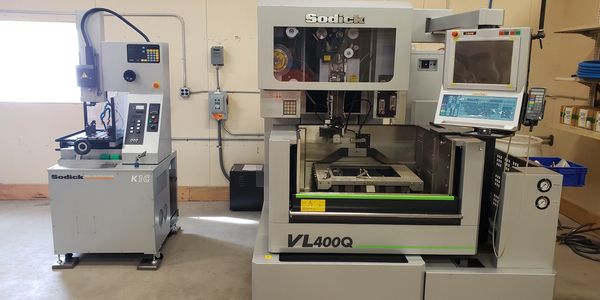 Wire edm and hole drilling edm for tool and die metal stamping production