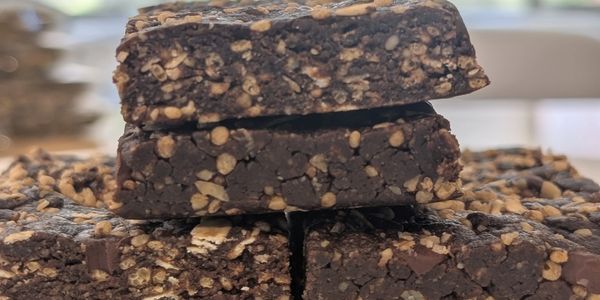 Chocolate-mint nutrition bar, AKA electrolyte bar or energy bar