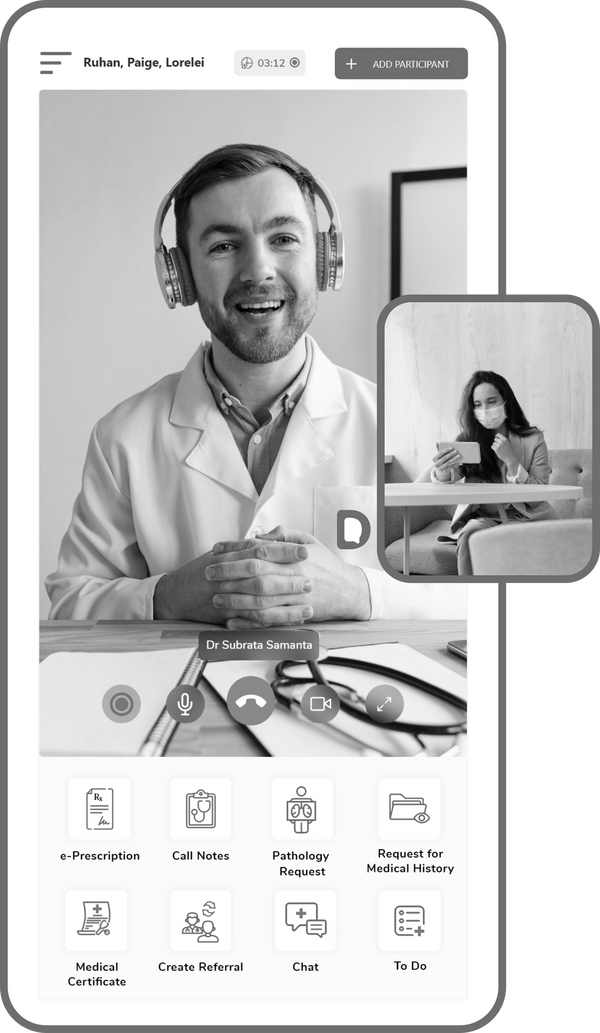 Video telehealth consultation in Australia