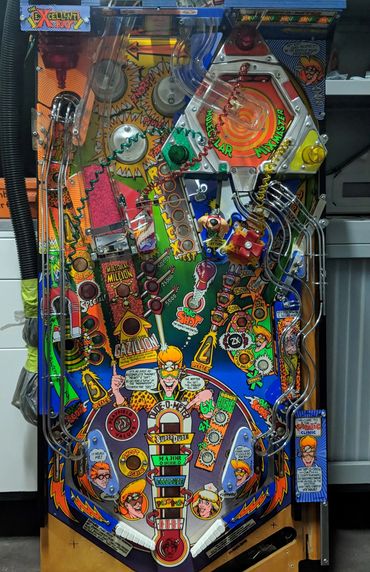 Dr Dude Bally Williams Pinball Machine playfield restoration repair