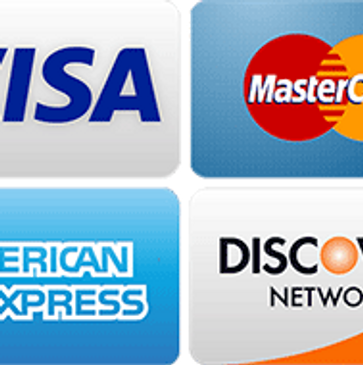 We accept Checks, Credit cards Apple pay, zelle & PayPal 