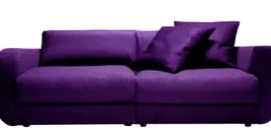 purple couch