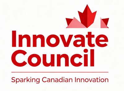 Innovate Council logo with Canadian maple leaf and slogan.