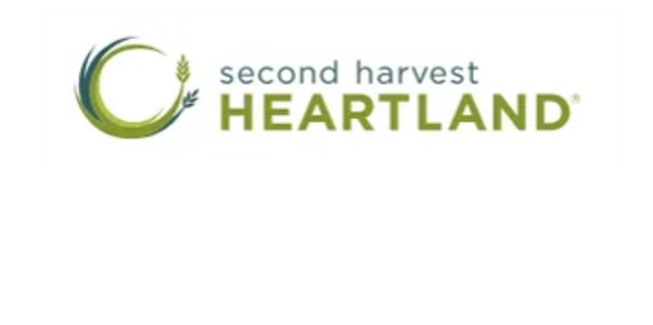 Logo of Second Harvest Heartland food bank organization.