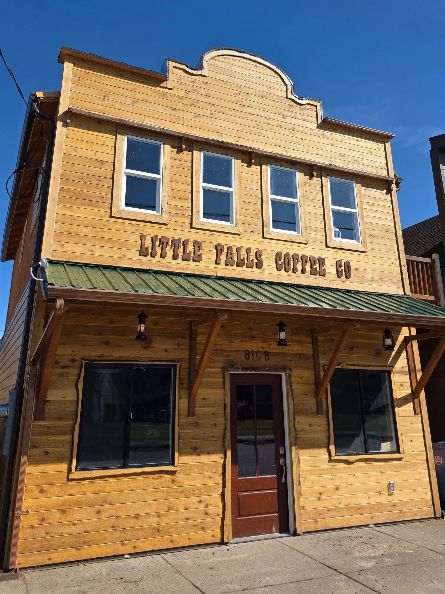 Outside of Little Falls Coffee Co.
