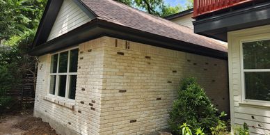 brick exterior of home